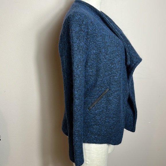 AG Adriano Goldschmied Open Front Blue Cardigan Mohair size Small - Picture 5 of 12